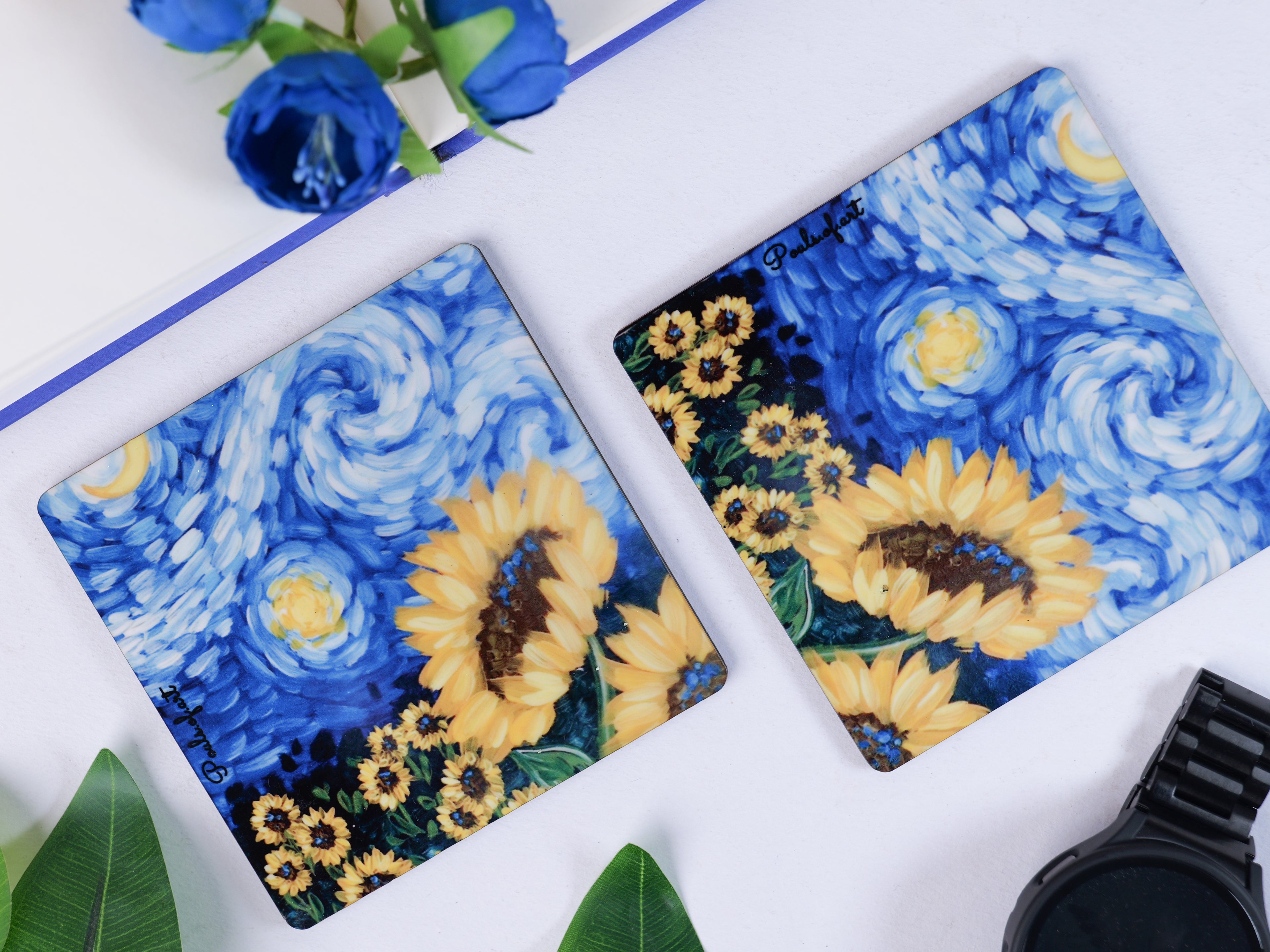 Starry Sunflower Coaster